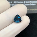 Natural London Blue Topaz Gemstone Faceted Cut Heart Shape 9x9x5 MM 1 Pcs High Quality Gemstone Wholesale gems SM24371