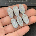 Titanium Druzy Oval Cabochons Titanium Druzy Loose Gemstones Jewelry Supply 20x10 MM Size 6 Pcs SM23207