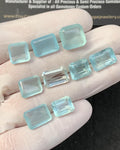 Natural Aquamarine Faceted Cut Mix Shape High Quality Loose Gemstones For Jewelry Making 10-12 MM Size 10 Pcs SM23331
