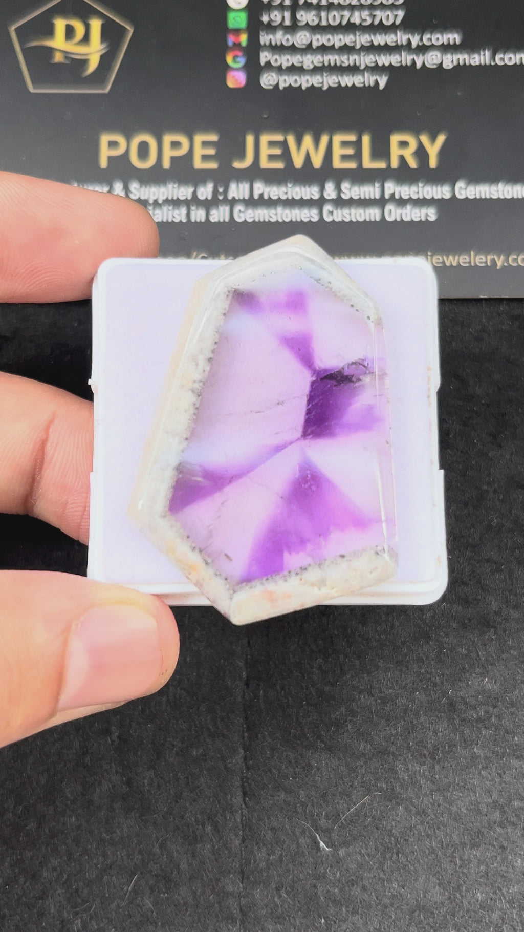 Natural Trapiche Amethyst Gemstone Smooth Fancy Shape Cabochon Loose Gemstone For Jewelry Making Wholesalegems 45x30x3 MM Size SM25331