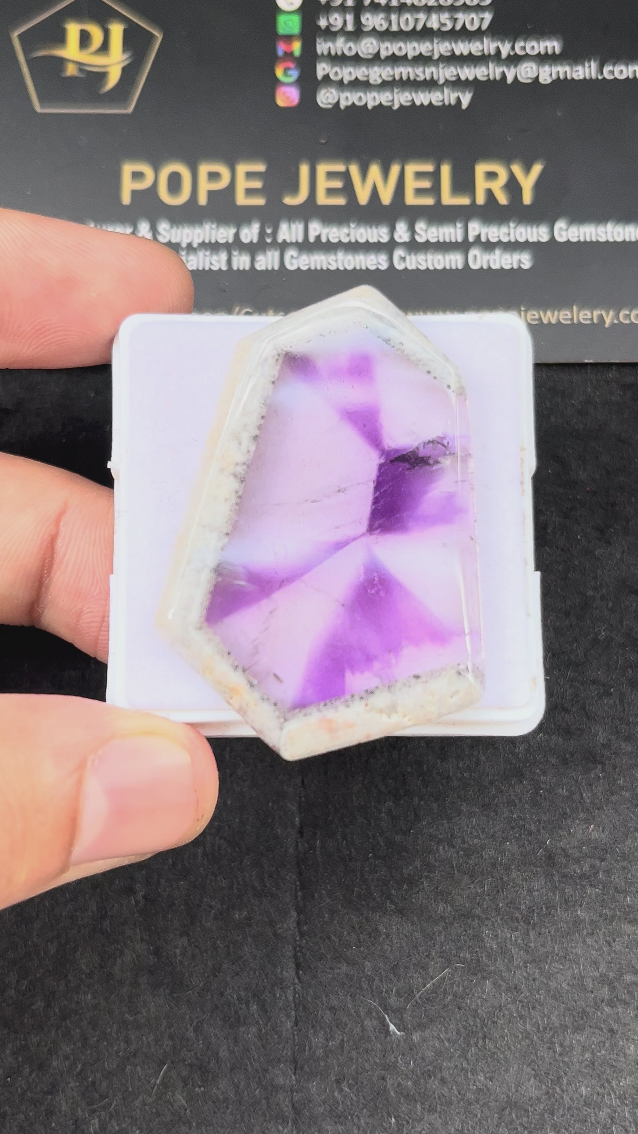 Natural Trapiche Amethyst Gemstone Smooth Fancy Shape Cabochon Loose Gemstone For Jewelry Making Wholesalegems 45x30x3 MM Size SM25331