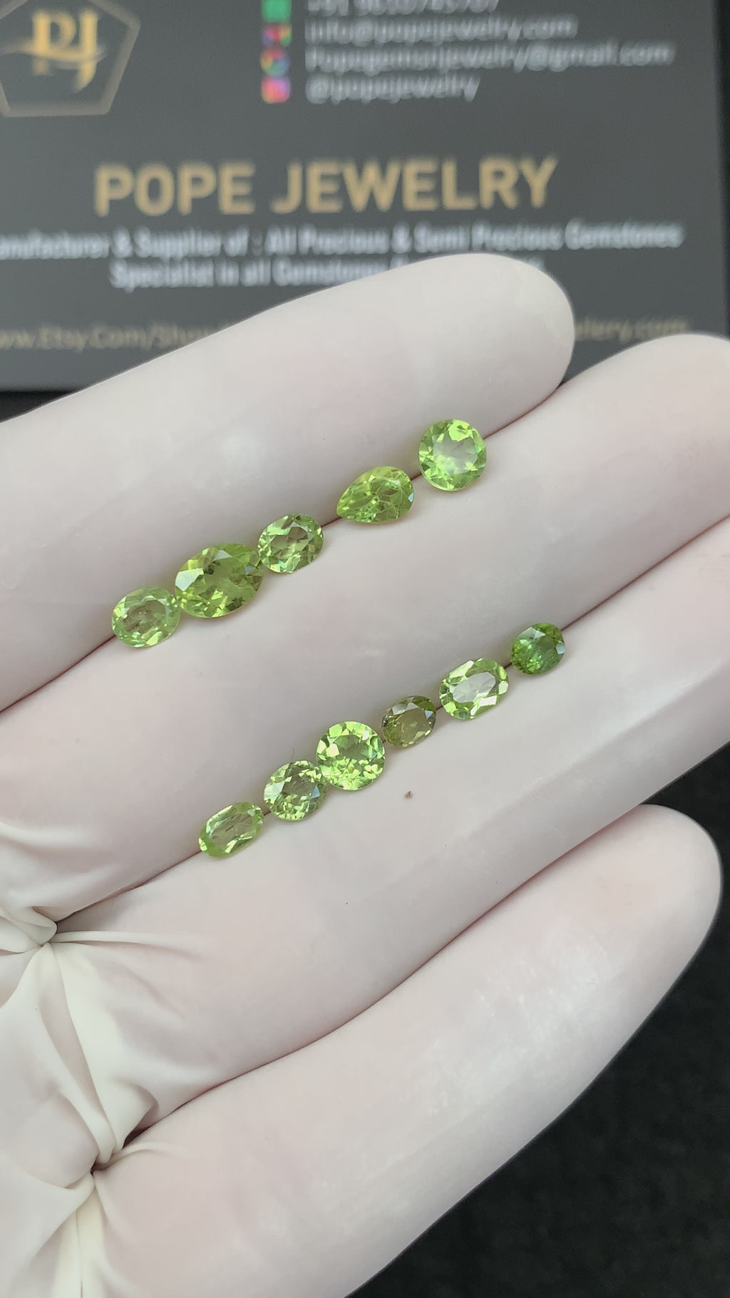 Natural Peridot Gemstone Faceted Cut Mix Shape High Quality Loose Gemstone For Jewelry Making Wholesalegems 4-6 MM Size 11 Pcs SM25339