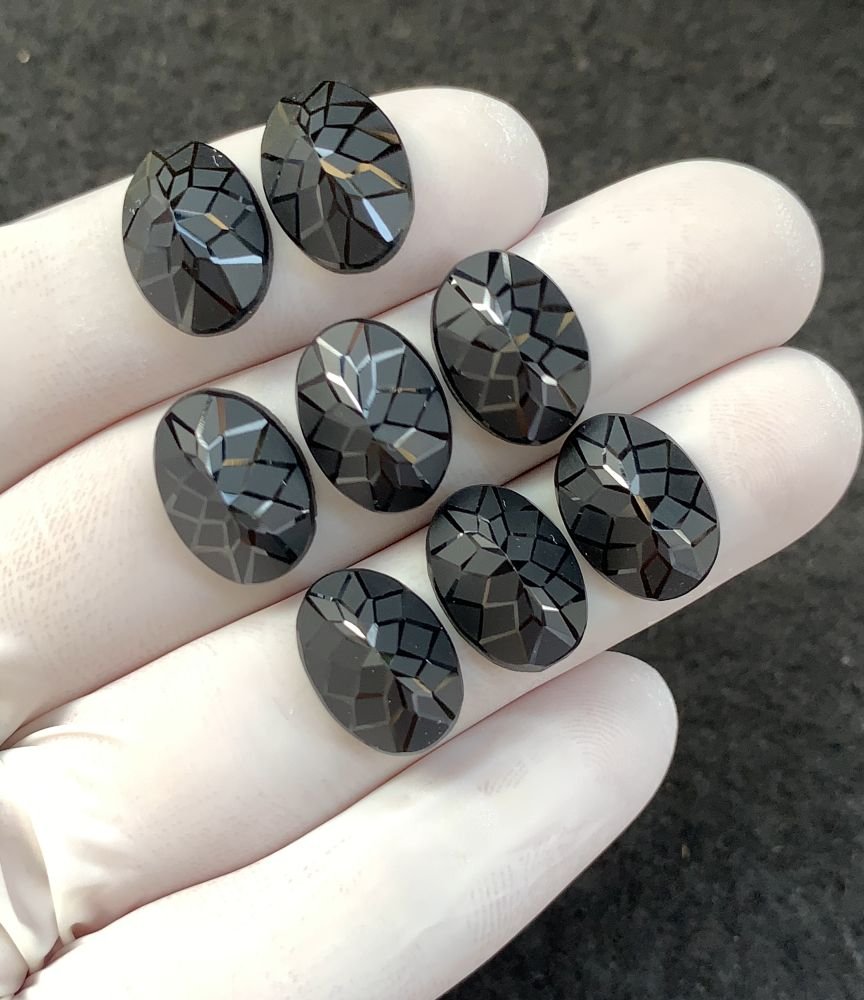 Black Spinel Gemstone Natural Black Spinel Precision Cut Oval Shape Gemstone 14x10 MM 8 Pcs High Quality Wholesale gems SM23899 - Image 2