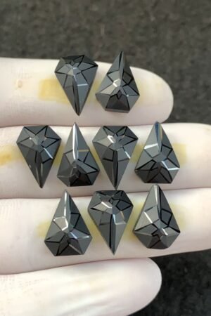Black Spinel Gemstone Natural Black Spinel Precision Cut Fancy Shape Gemstone 14x10 MM 9 Pcs High Quality Wholesale gems SM23904