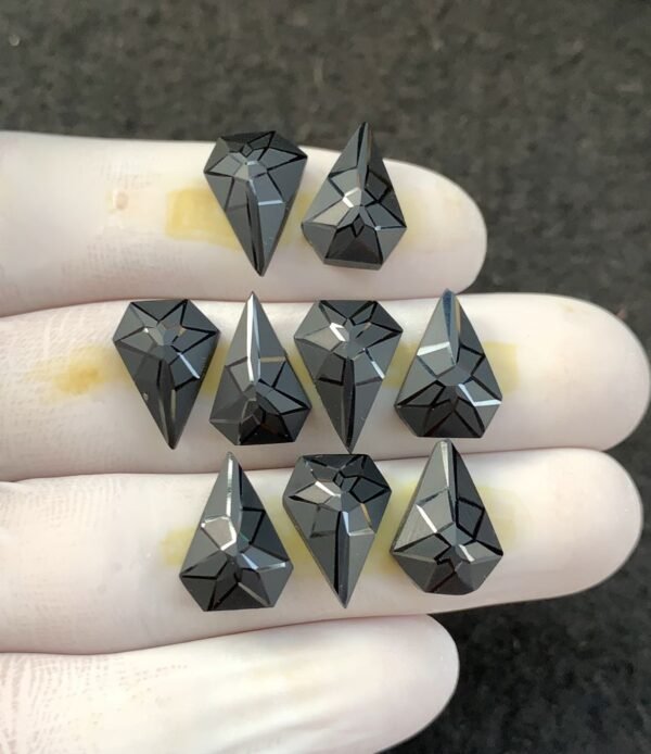 Black Spinel Gemstone Natural Black Spinel Precision Cut Fancy Shape Gemstone 14x10 MM 9 Pcs High Quality Wholesale gems SM23904