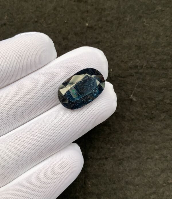 Natural Teal Green Kyanite Gemstone Faceted Cut Oval Shape 18x12x7 MM 1 Pcs Teal Green Kyanite High Quality Gemstone Wholesale gems SM24107 - Image 2