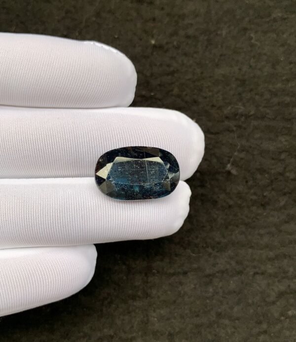 Natural Teal Green Kyanite Gemstone Faceted Cut Oval Shape 18x12x7 MM 1 Pcs Teal Green Kyanite High Quality Gemstone Wholesale gems SM24107
