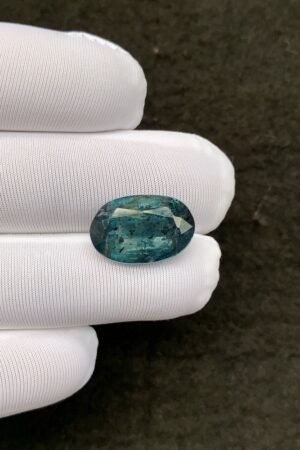 Natural Teal Green Kyanite Gemstone Faceted Cut Oval Shape 16x11x7 MM 1 Pcs Teal Green Kyanite High Quality Gemstone Wholesale gems SM24108