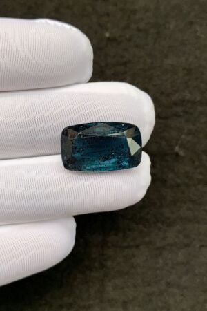 Natural Teal Green Kyanite Gemstone Faceted Cut Rectangle Shape 18x11x7 MM 1 Pcs Teal Green Kyanite High Quality Gemstone Wholesale gems SM24109