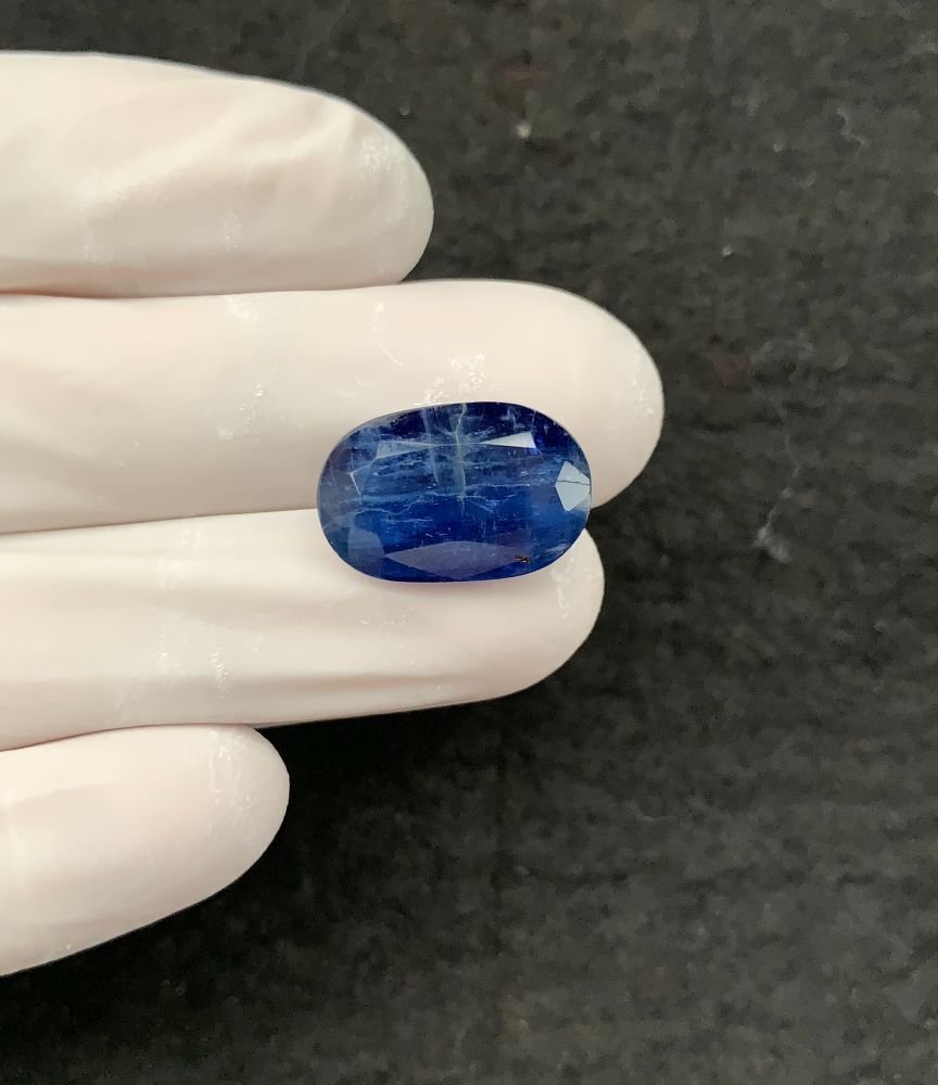 Natural Blue Kyanite Gemstone Faceted Cut Oval Shape 18x11x8 MM 1 Pcs Blue Kyanite High Quality Gemstone Wholesale gems SM24120