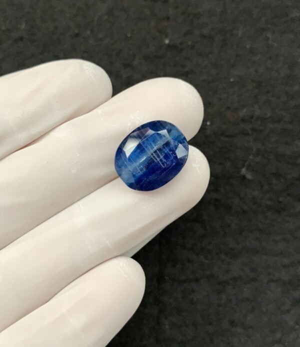 Natural Blue Kyanite Gemstone Faceted Cut Oval Shape 15x13x7 MM 1 Pcs Blue Kyanite High Quality Gemstone Wholesale gems SM24121 - Image 2