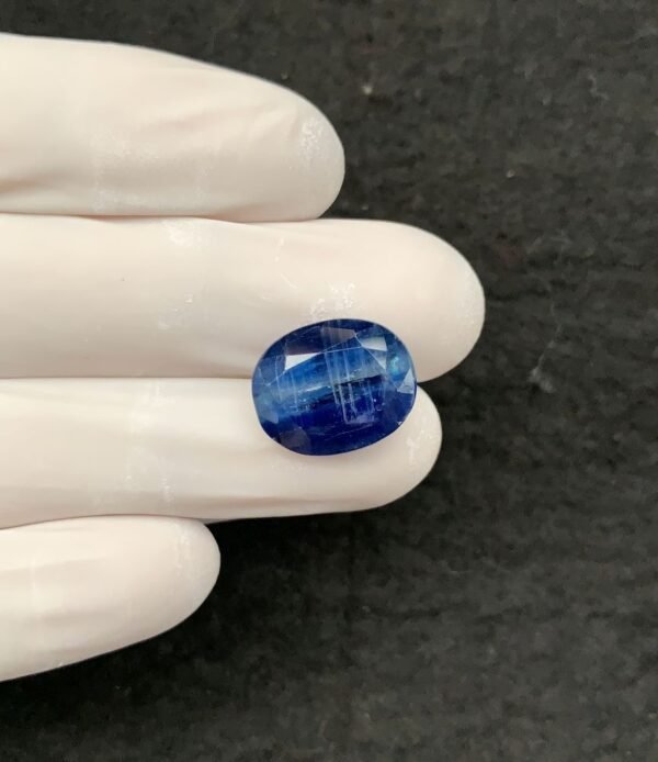 Natural Blue Kyanite Gemstone Faceted Cut Oval Shape 15x13x7 MM 1 Pcs Blue Kyanite High Quality Gemstone Wholesale gems SM24121