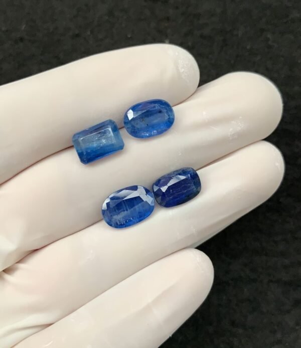 Natural Blue Kyanite Gemstone Faceted Cut Mix Shape 10-11 MM 4 Pcs Blue Kyanite High Quality Gemstone Wholesale gems SM24123 - Image 2