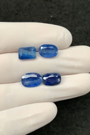 Natural Blue Kyanite Gemstone Faceted Cut Mix Shape 10-11 MM 4 Pcs Blue Kyanite High Quality Gemstone Wholesale gems SM24123