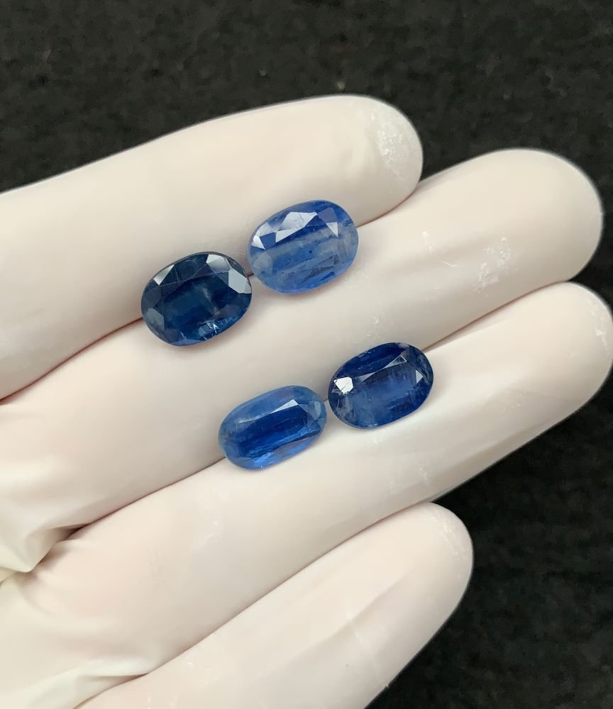Natural Blue Kyanite Gemstone Faceted Cut Oval Shape 11 MM 4 Pcs Blue Kyanite High Quality Gemstone Wholesale gems SM24124 - Image 2