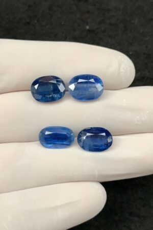 Natural Blue Kyanite Gemstone Faceted Cut Oval Shape 11 MM 4 Pcs Blue Kyanite High Quality Gemstone Wholesale gems SM24124