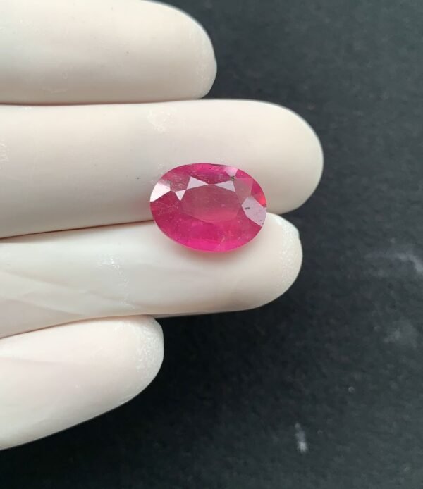 Natural Pink Sapphire Gemstone Faceted Cut Oval Shape High Quality Loose Gemstones For Jewelry Making 15x11x6 MM Size 1 Pcs SM24329