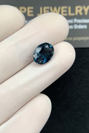 Natural London Blue Topaz Gemstone Faceted Cut Oval Shape High Quality Loose Gemstones For Jewelry Making 10x8x5 MM Size 1 Pcs SM24362