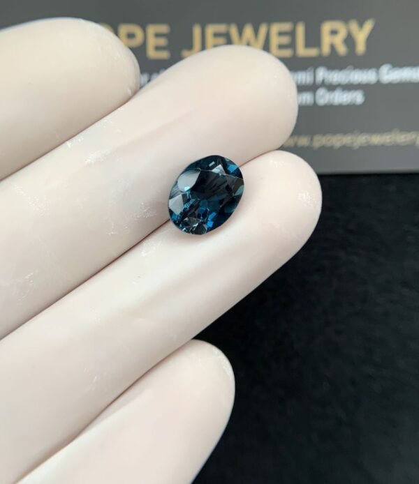 Natural London Blue Topaz Gemstone Faceted Cut Oval Shape High Quality Loose Gemstones For Jewelry Making 10x8x5 MM Size 1 Pcs SM24362
