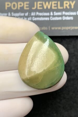 Natural American Turquoise Gemstone Smooth Pear Cabochon High Quality Loose Gemstones For Jewelry Making 33x25x7 MM Size 1 Pcs SM24580