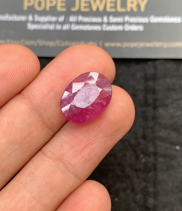 Natural Thailand Pink Sapphire Gemstone Faceted Cut Oval Shape High Quality Loose Gemstones For Jewelry Making 14x12X5 MM Size SM24647 - Image 2