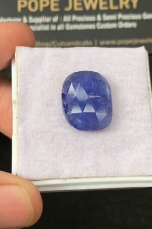 Natural Tanzanite Gemstone Rose Cut Oval Shape Cabochon High Quality Loose Gemstones For Jewelry Making 17x14x5 MM Size SM24655