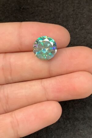 Moissanite Gemstone Faceted Cut Round Shape High Quality Loose Gemstones For Jewelry Making 13x13x7 MM Size 1 Pcs SM23963