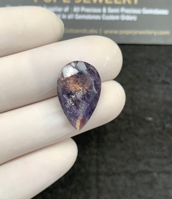 Natural Blood Shot Sunstone Gemstone Faceted Cut Pear Shape High Quality Loose Gemstones For Jewelry Making 21x13x5 MM Size 1 Pcs SM21034