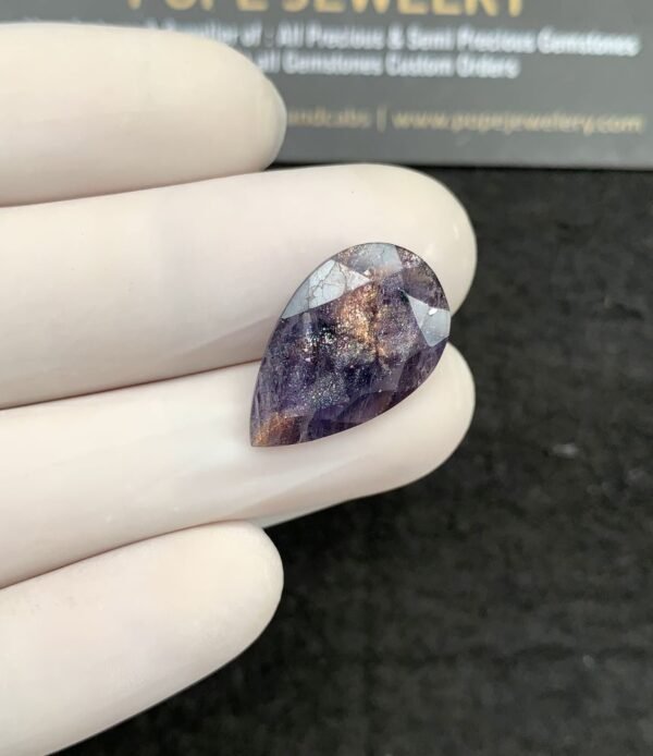 Natural Blood Shot Sunstone Gemstone Faceted Cut Pear Shape High Quality Loose Gemstones For Jewelry Making 21x13x5 MM Size 1 Pcs SM21034 - Image 2