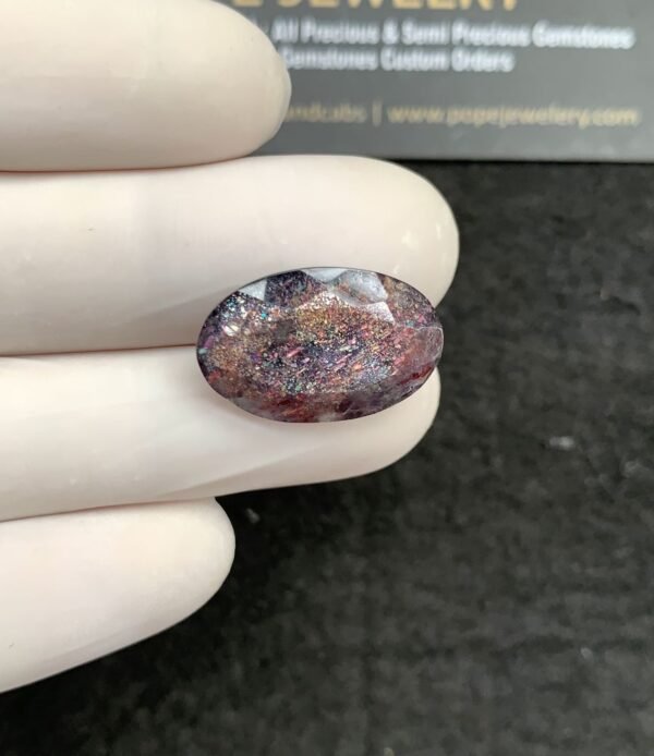 Natural Blood Shot Sunstone Gemstone Faceted Cut Oval Shape High Quality Loose Gemstones For Jewelry Making 20x13x7 MM Size 1 Pcs SM21037
