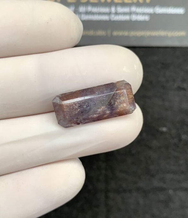Natural Blood Shot Sunstone Gemstone Faceted Cut Rectangle Shape High Quality Loose Gemstones For Jewelry Making 20x9x5 MM Size 1 Pcs SM21040