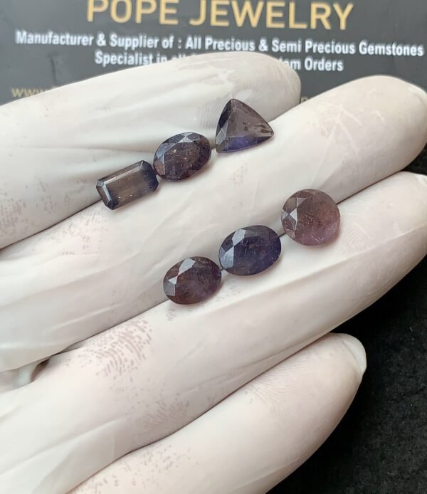Natural Blood Shot Sunstone Gemstone Faceted Cut Mix Shape High Quality Loose Gemstones For Jewelry Making 9-10 MM Size 2 Pcs V3127 - Image 2