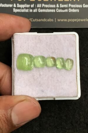 Natural Mint Kyanite Gemstone Smooth Mix Shape Cabochon High Quality Loose Gemstones For Jewelry Making 6-10 MM Size 5 Pcs V3254
