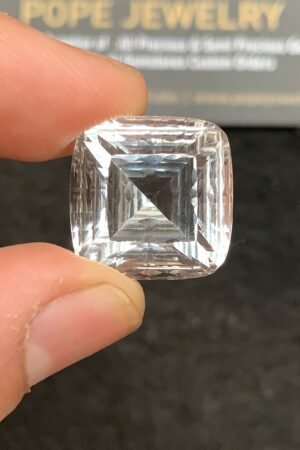 Natural Himalayan Crystal Gemstone Faceted Cut Cushion Shape High Quality Loose Gemstones For Jewelry Making 17x17x11 MM Size 1 Pc SM24746