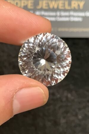 Natural Himalayan Crystal Gemstone Faceted Cut Round Shape High Quality Loose Gemstones For Jewelry Making 20x20x14 MM Size 1 Pc SM24752