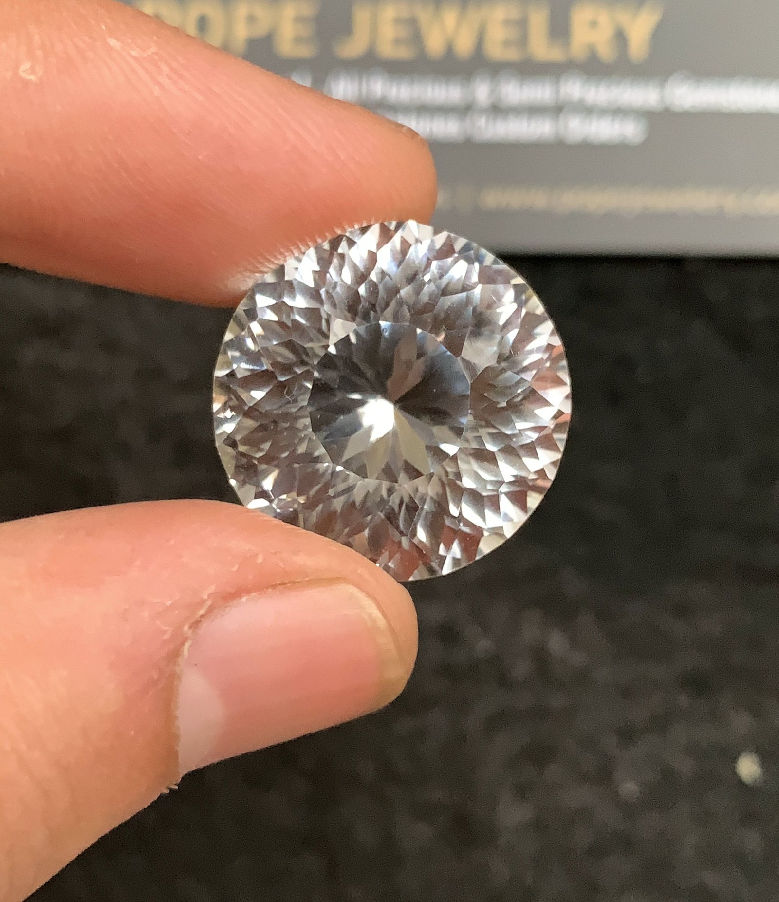 Natural Himalayan Crystal Gemstone Faceted Cut Round Shape High Quality Loose Gemstones For Jewelry Making 20x20x14 MM Size 1 Pc SM24752