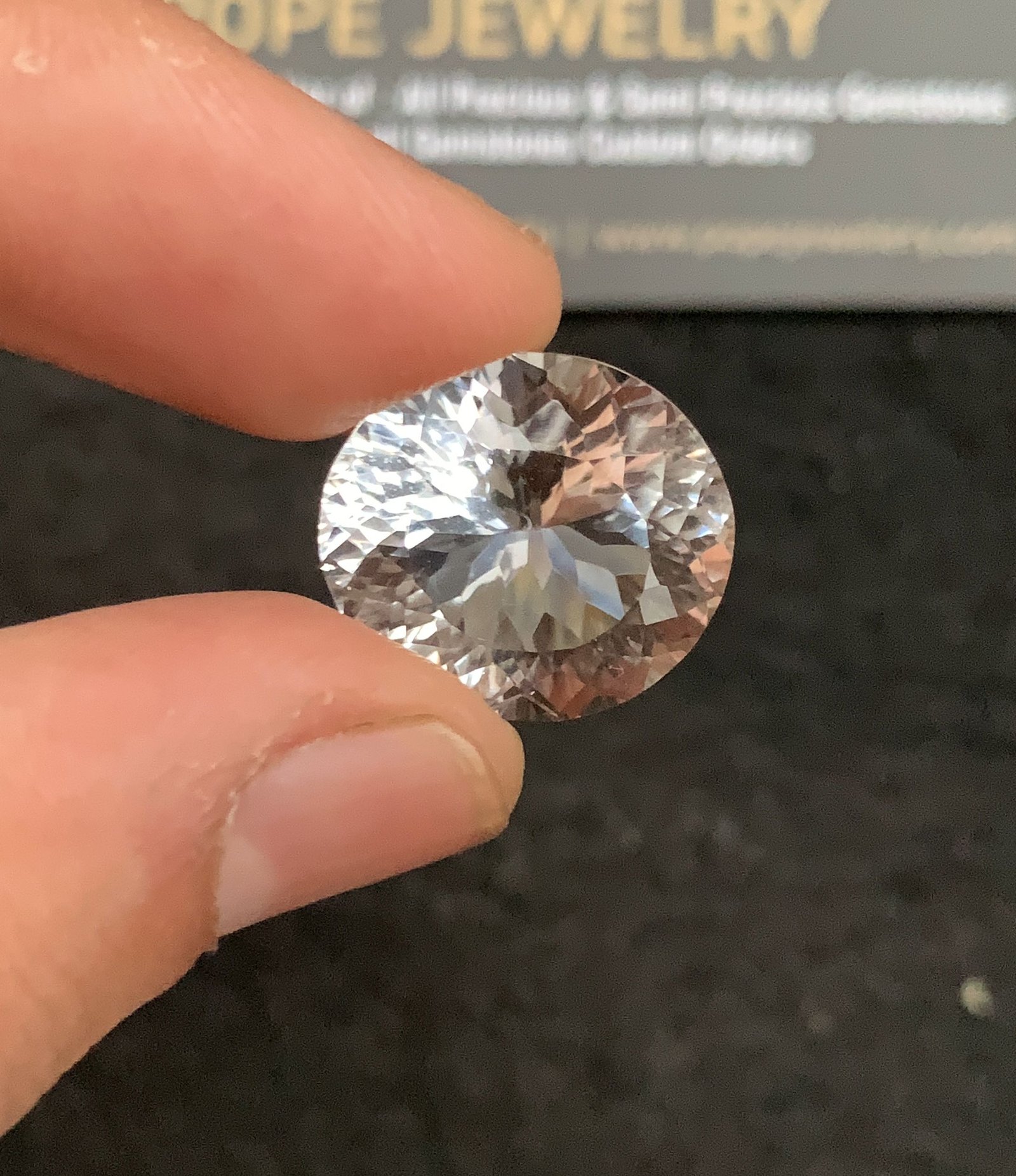 Natural Himalayan Crystal Gemstone Faceted Cut Oval Shape High Quality Loose Gemstones For Jewelry Making 17x15x11 MM Size 1 Pc SM24758 - Image 2