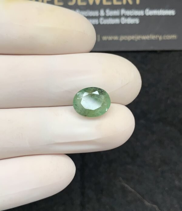 Natural Emerald Gemstone Faceted Cut Oval Shape High Quality Loose Gemstones For Jewelry Making 11x9x4 MM Size 1 Pc SM24774