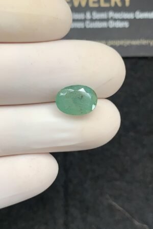 Natural Emerald Gemstone Faceted Cut Oval Shape High Quality Loose Gemstones For Jewelry Making 10x8x5 MM Size 1 Pc SM24776