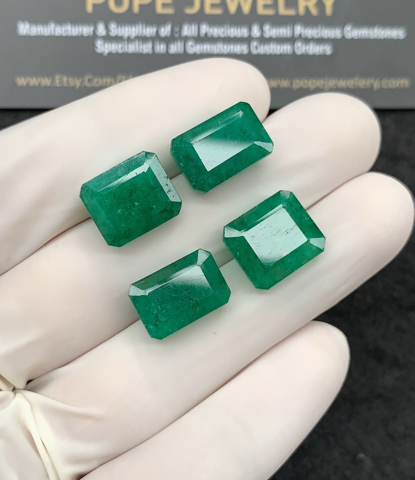 Natural Beryl Gemstone Faceted Cut Rectangle Shape High Quality Loose Gemstones For Jewelry Making 12-13 MM Size 4 Pcs SM24813 - Image 2