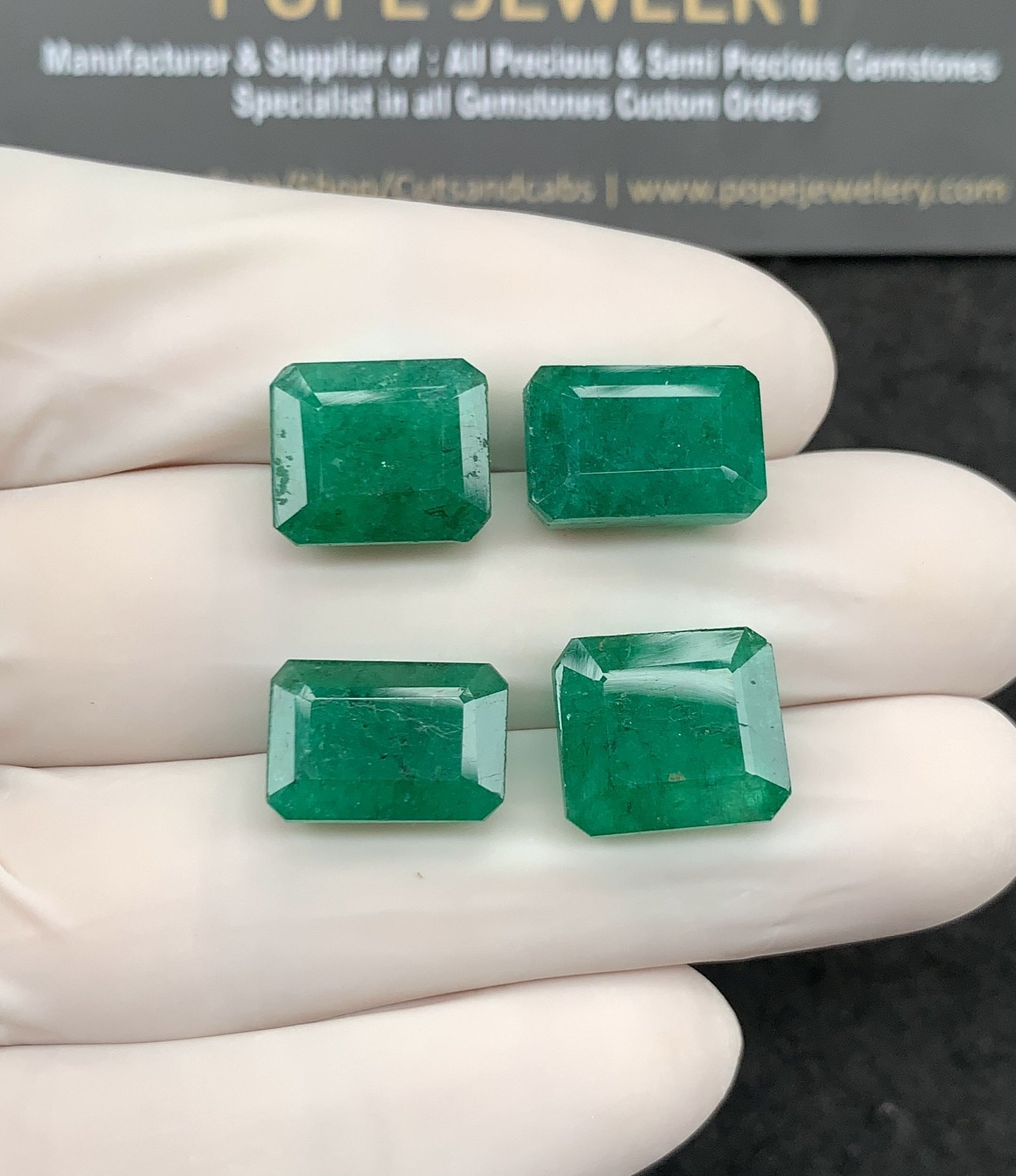Natural Beryl Gemstone Faceted Cut Rectangle Shape High Quality Loose Gemstones For Jewelry Making 12-13 MM Size 4 Pcs SM24813