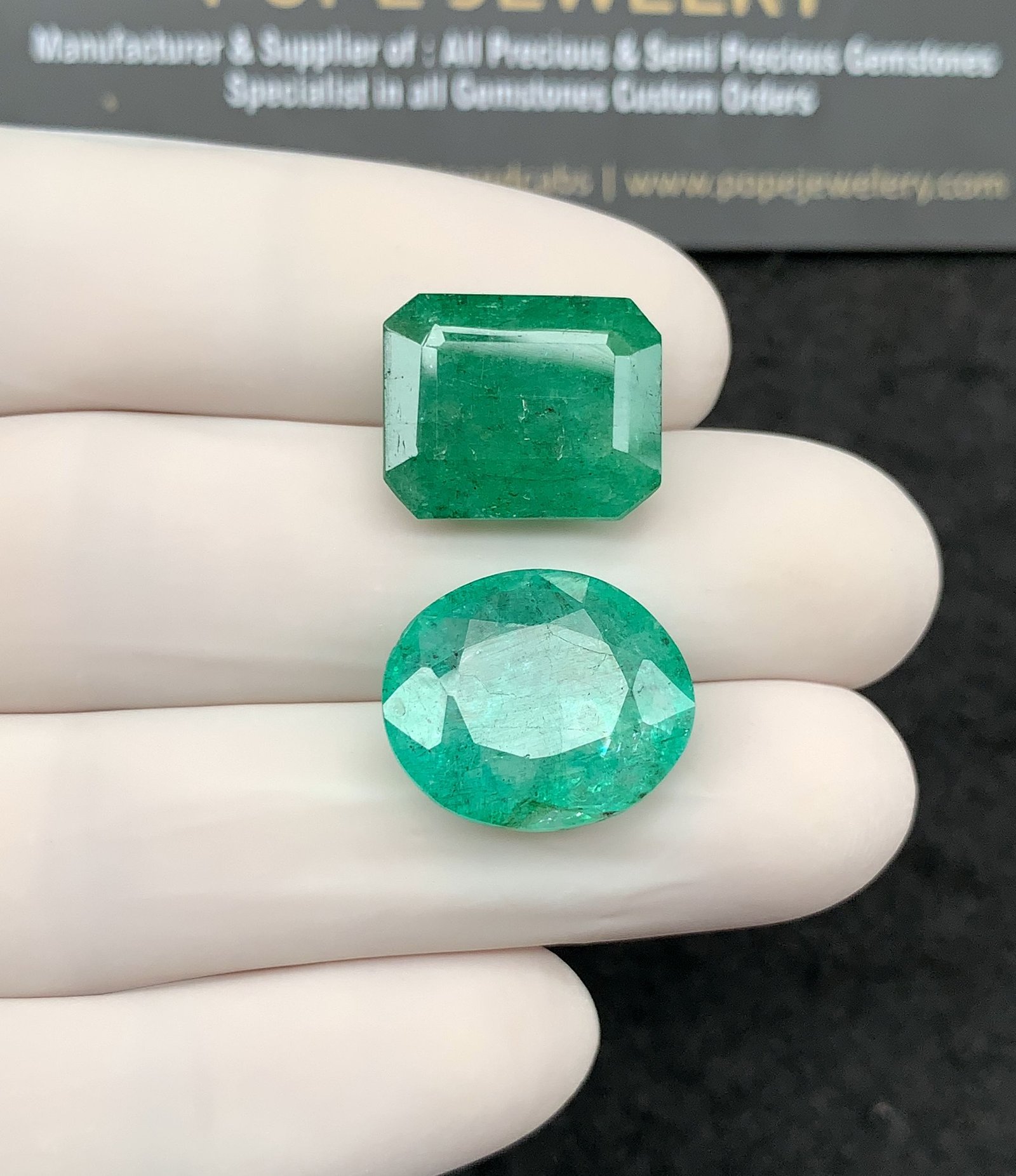 Natural Beryl Gemstone Faceted Cut Mix Shape High Quality Loose Gemstones For Jewelry Making 15-17 MM Size 2 Pcs SM24818