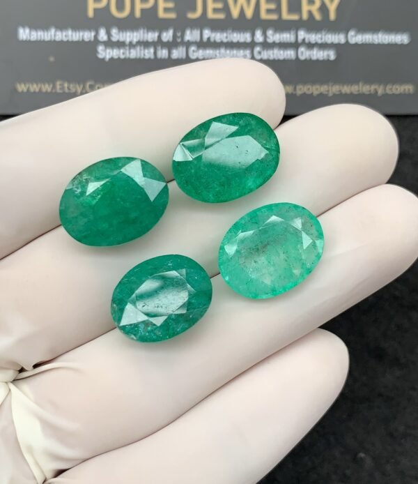 Natural Beryl Gemstone Faceted Cut Oval Shape High Quality Loose Gemstones For Jewelry Making 14-16 MM Size 4 Pcs SM24824 - Image 2