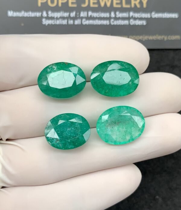 Natural Beryl Gemstone Faceted Cut Oval Shape High Quality Loose Gemstones For Jewelry Making 14-16 MM Size 4 Pcs SM24824