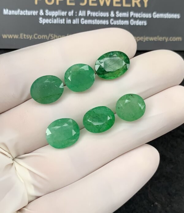 Natural Beryl Gemstone Faceted Cut Oval Shape High Quality Loose Gemstones For Jewelry Making 10-12 MM Size 6 Pcs SM24832 - Image 2