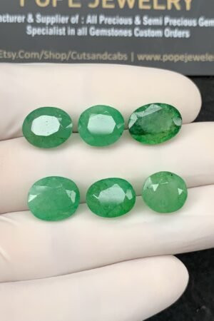 Natural Beryl Gemstone Faceted Cut Oval Shape High Quality Loose Gemstones For Jewelry Making 10-12 MM Size 6 Pcs SM24832