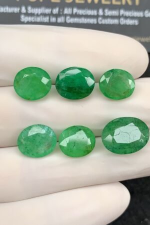Natural Beryl Gemstone Faceted Cut Oval Shape High Quality Loose Gemstones For Jewelry Making 10-14 MM Size 6 Pcs SM24835