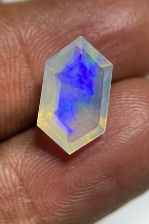 Natural Ethiopian Opal Gemstone Faceted Cut Hexagon Shape High Quality Loose Gemstones For Jewelry Making 13x8x5 MM Size SM24890
