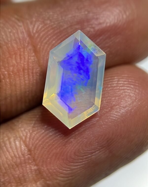 Natural Ethiopian Opal Gemstone Faceted Cut Hexagon Shape High Quality Loose Gemstones For Jewelry Making 13x8x5 MM Size SM24890