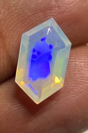 Natural Ethiopian Opal Gemstone Faceted Cut Hexagon Shape High Quality Loose Gemstones For Jewelry Making 12x7x4 MM Size SM24894